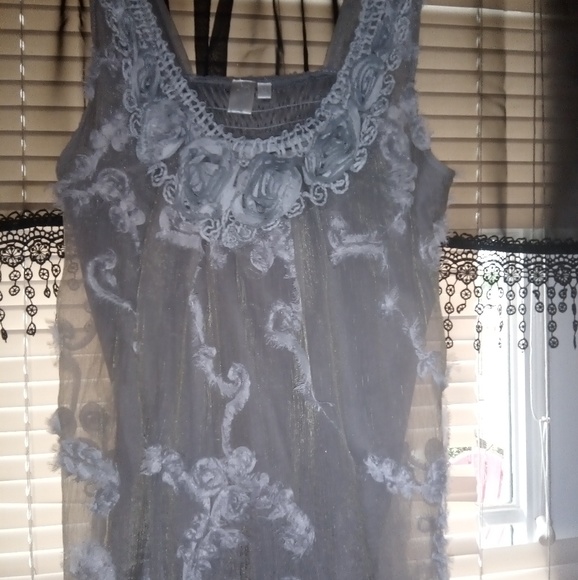 Beautiful XL grey boutique shirt - Picture 1 of 2